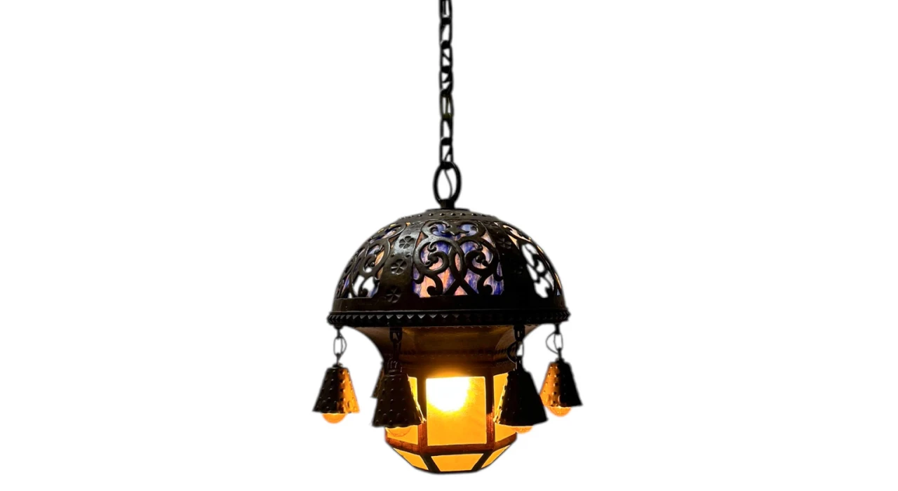 Vienna Secession Art Nouveau Chandelier Austria, 1900s
